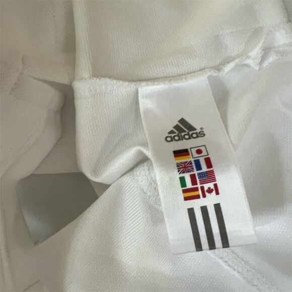 Adidas Women's Polo Shirt L White Short Sleeve Climacool Sports Top - Picture 8 of 9